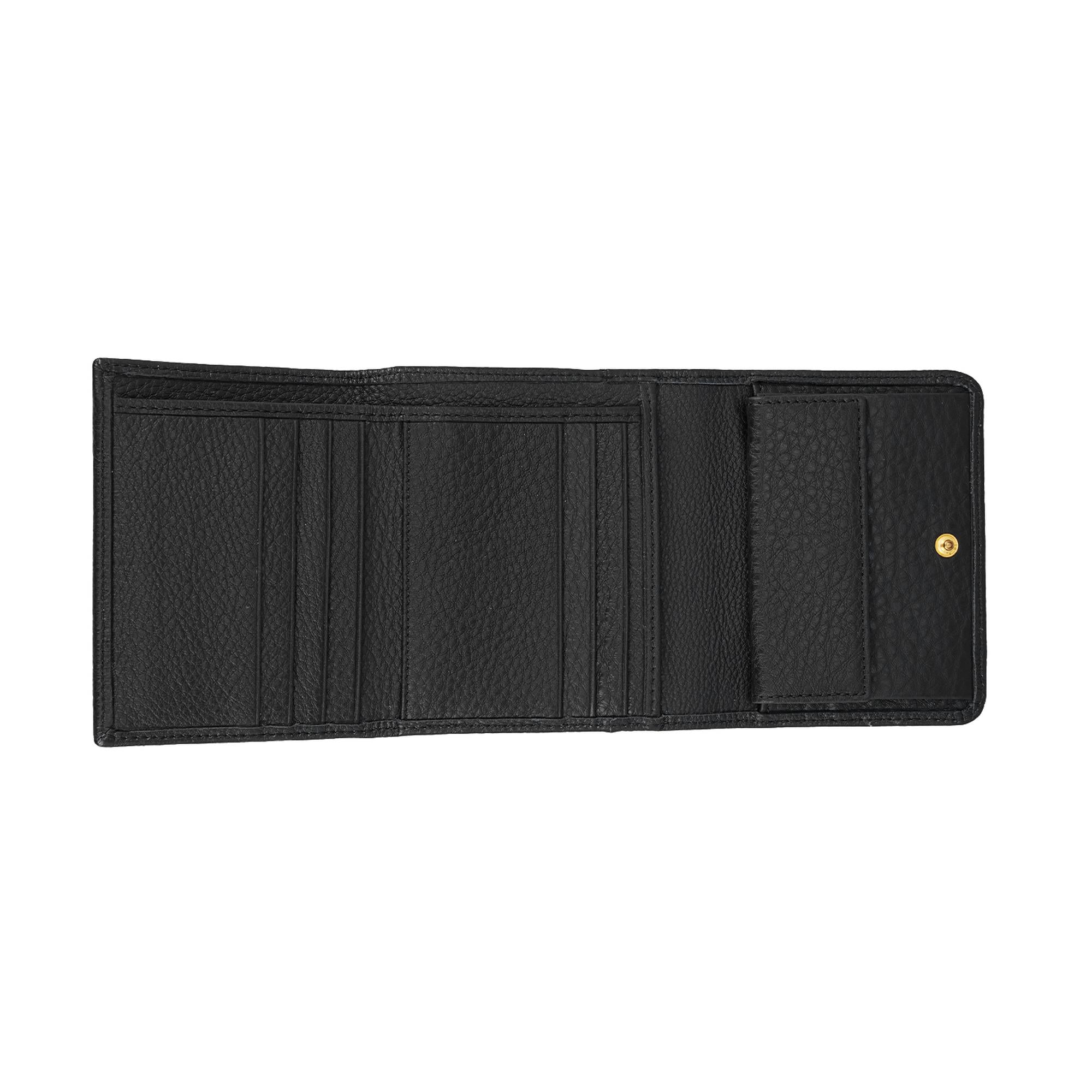 Heleno Siyah Kadın Deri Cüzdan