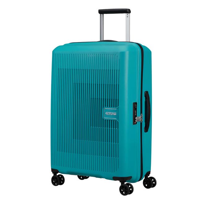 American Tourister Turkuaz Aerostep - Spinner 4 Tekerlekli Orta Boy Valiz 67 cm