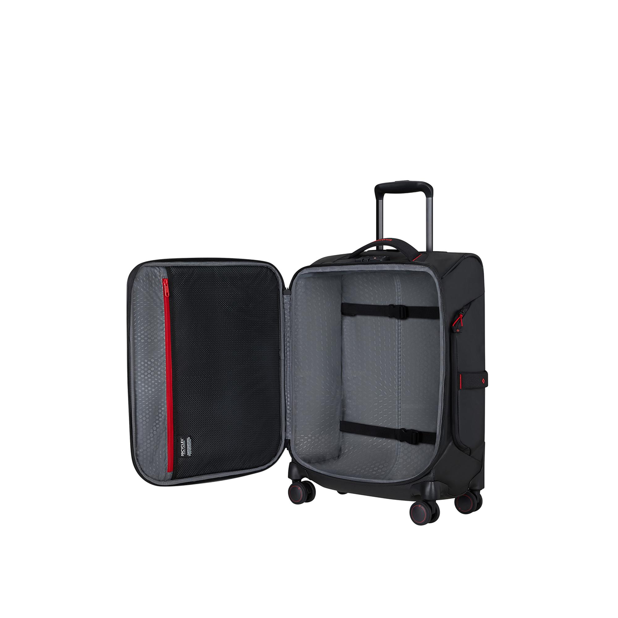 Samsonite Siyah Ecodiver - 4 Tekerlekli Duffle 55 cm Kabin Boy Valiz