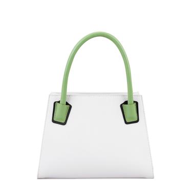  Samen Beyaz Kadın Deri El Çantası