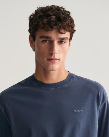  GANT Erkek Lacivert Relaxed Fit Bisiklet Yaka T-shirt