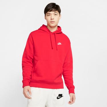  Nike Sportswear Club Pullover Erkek Kırmızı Sweatshirt