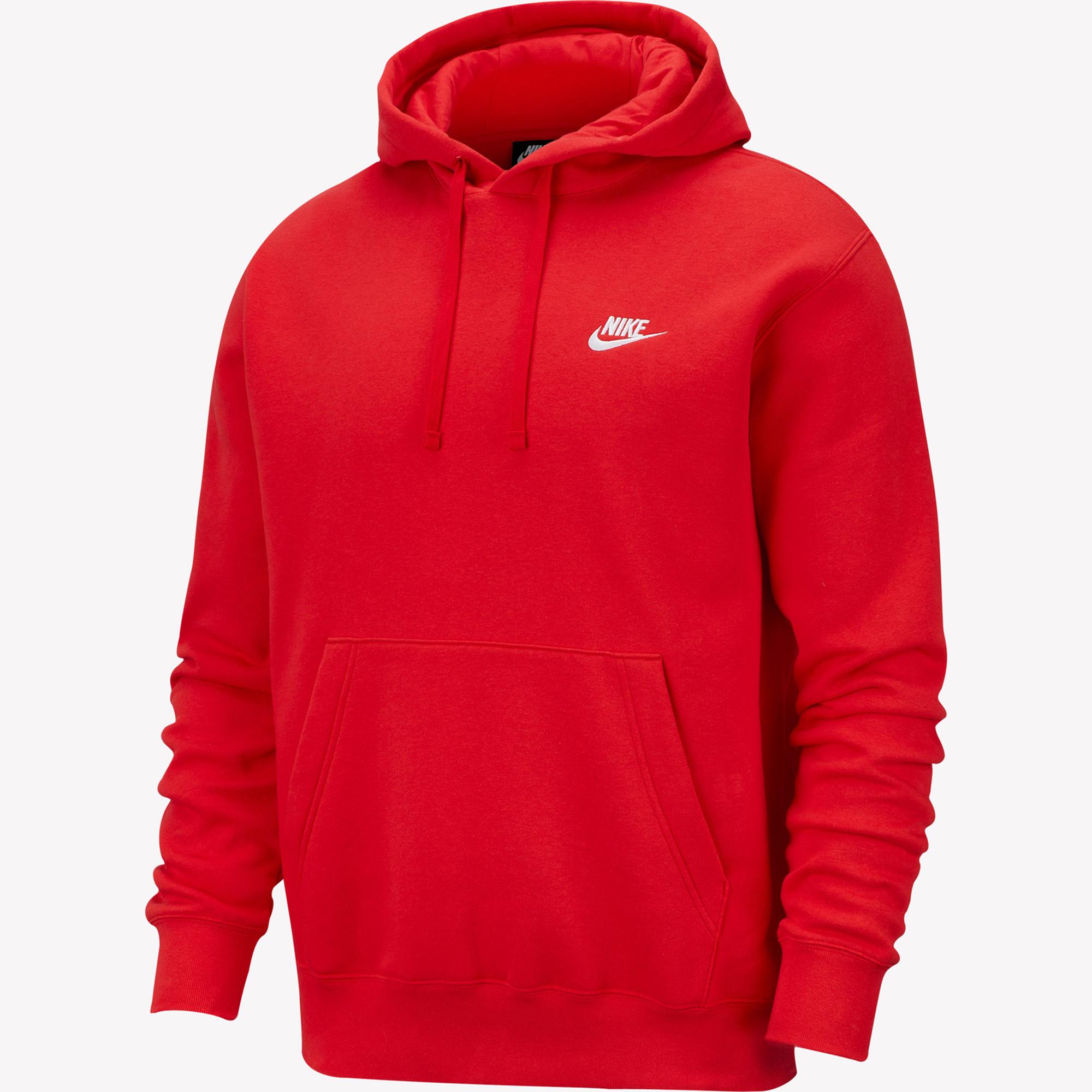 Nike Sportswear Club Pullover Erkek Kırmızı Sweatshirt