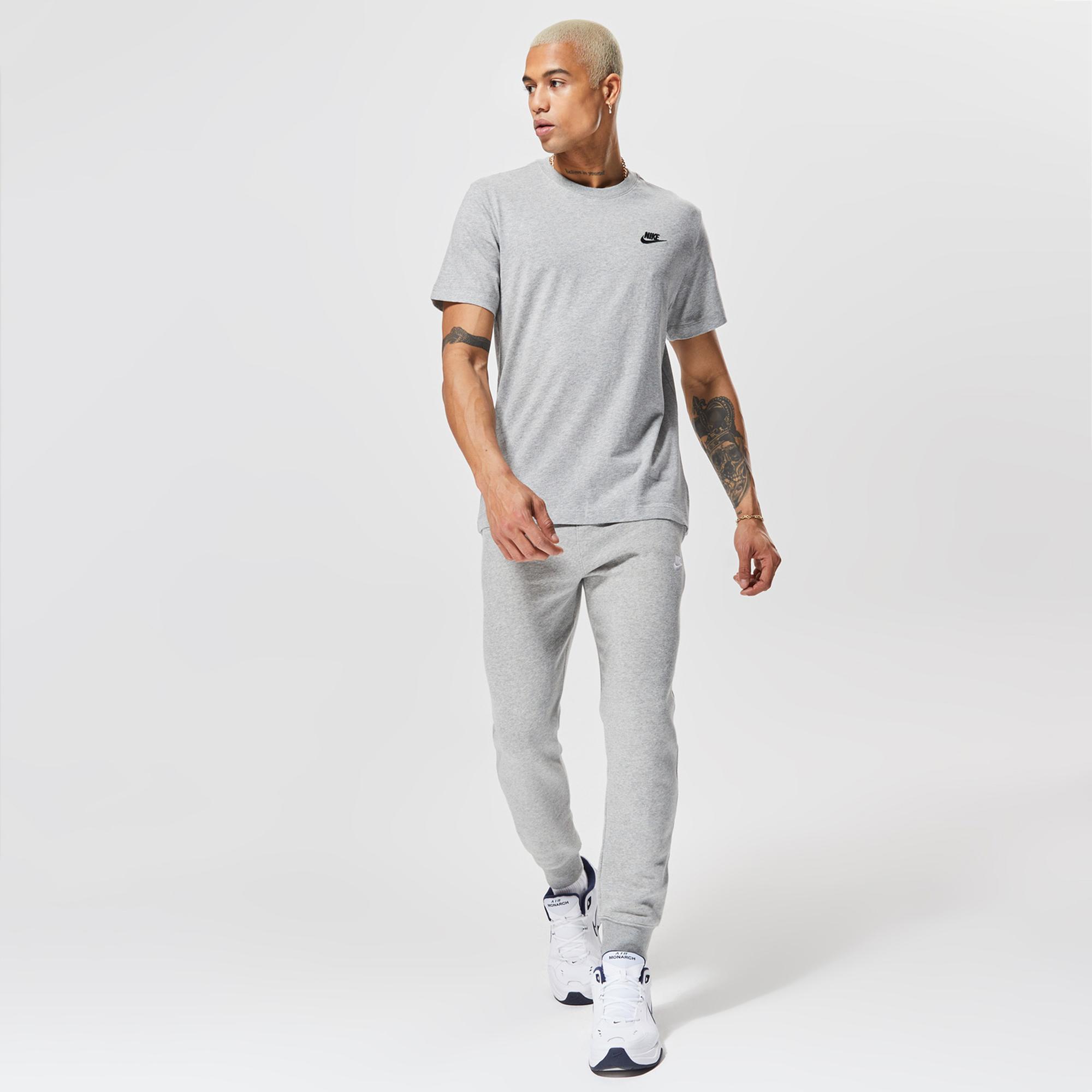 Nike Sportswear Club Erkek Gri T-Shirt