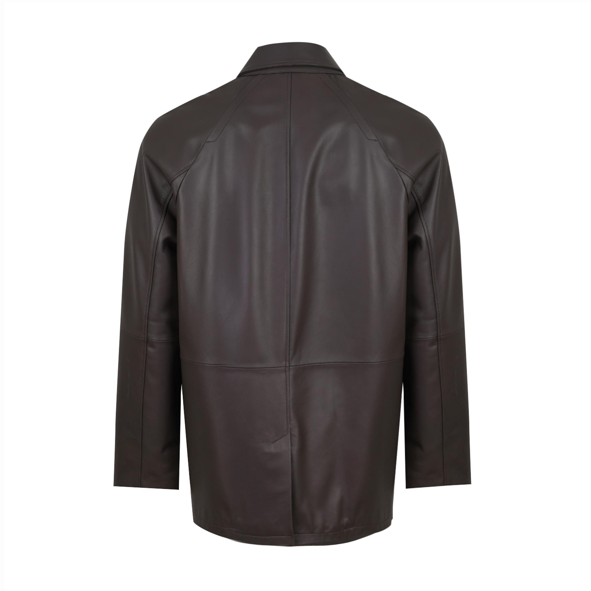 Bastion Kahve Erkek Deri Palto