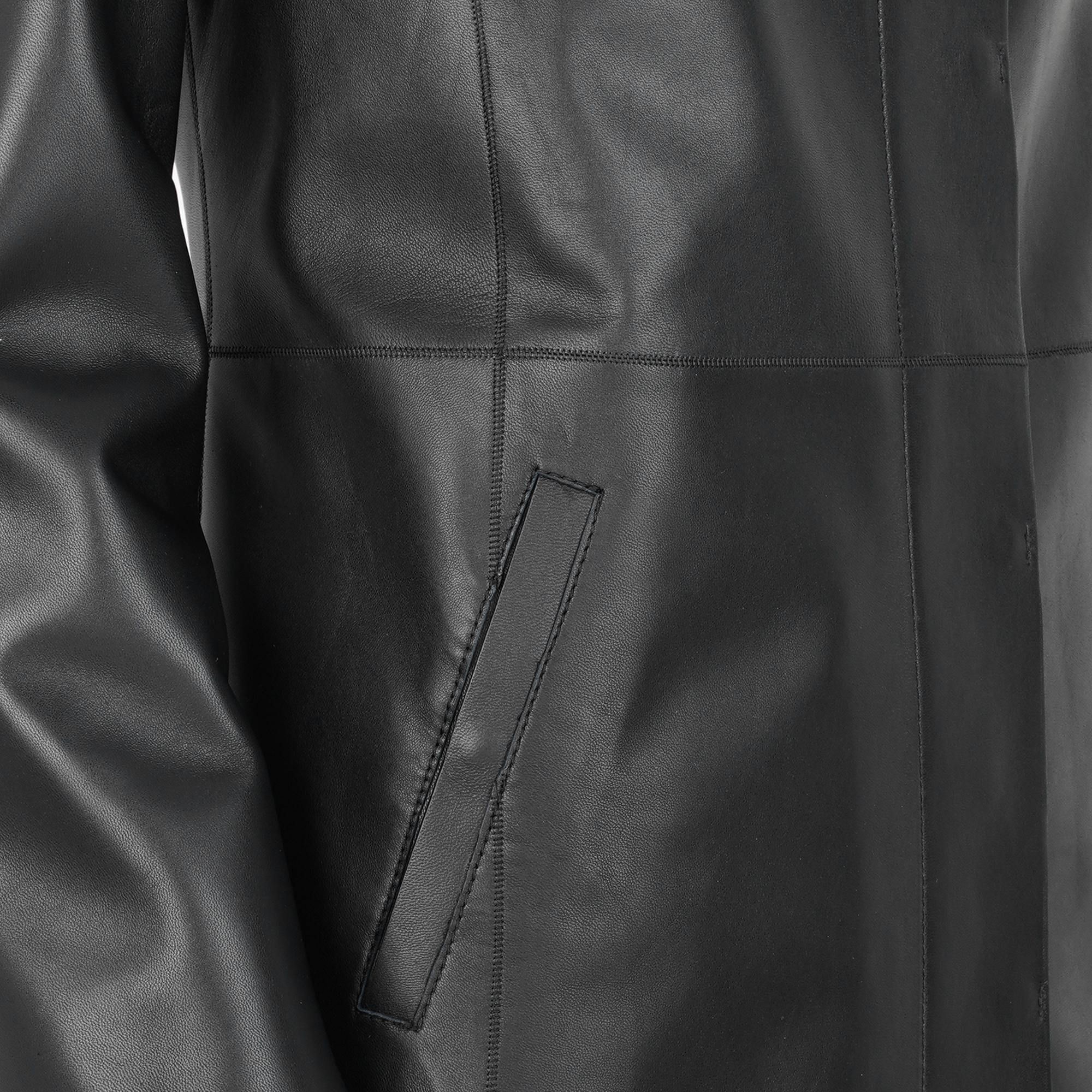 Cherlin Siyah Kadın Deri Mont