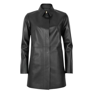  Cherlin Siyah Kadın Deri Mont