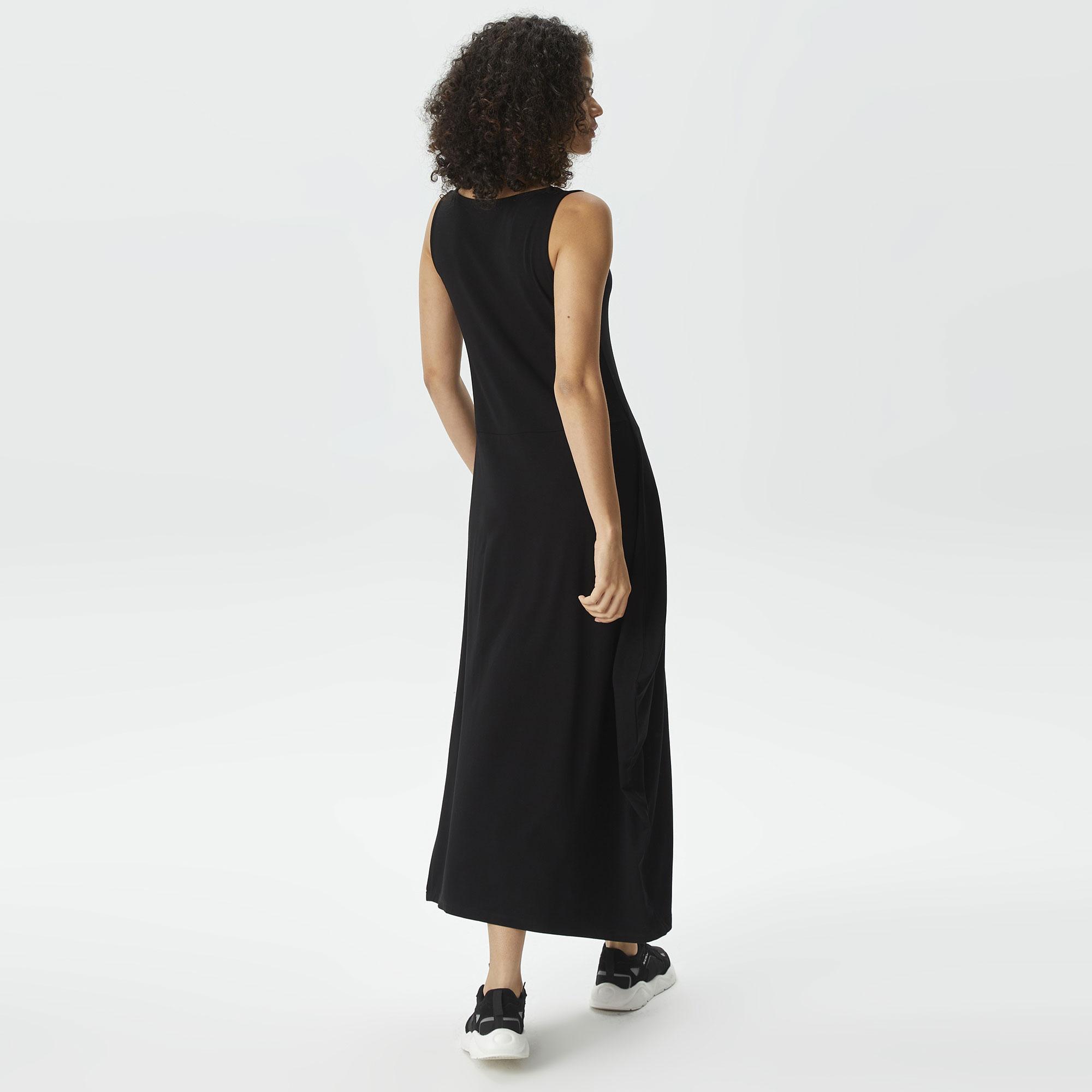 Nautica Kadın Siyah Relaxed Fit Askılı Elbise