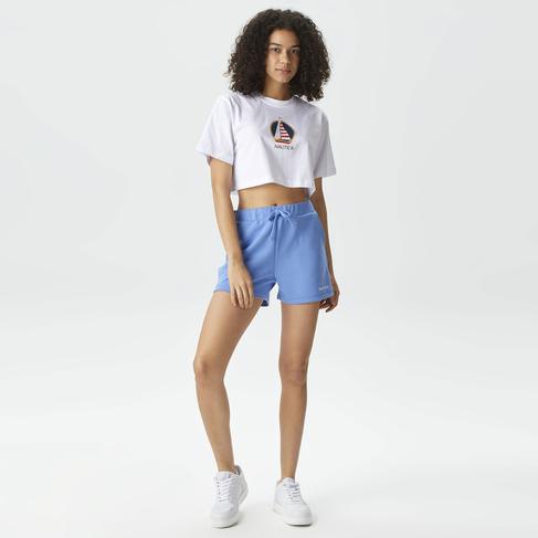  Nautica Kadın Mavi Relaxed Fit Şort