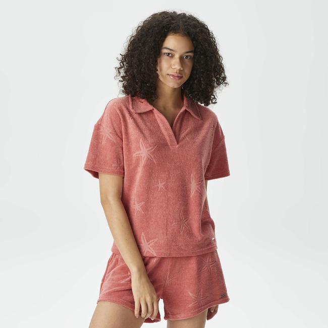  Nautica Kadın Kiremit Relaxed Fit Polo