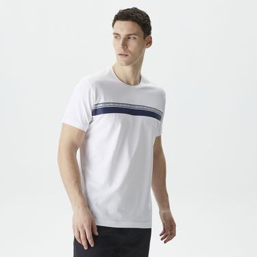  Nautica Erkek Beyaz Standart Fit T-Shirt