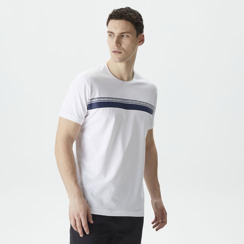  Nautica Erkek Beyaz Standart Fit T-Shirt