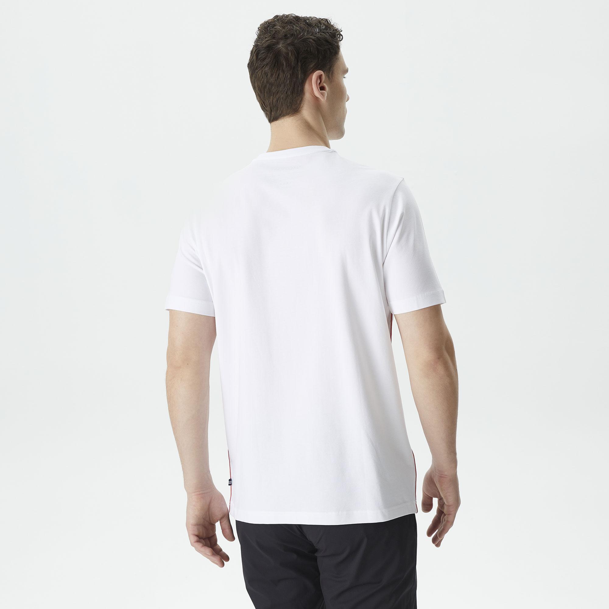 Nautica Erkek Beyaz Standart Fit T-Shirt