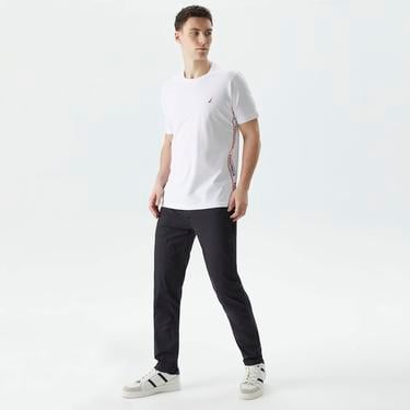  Nautica Erkek Beyaz Standart Fit T-Shirt