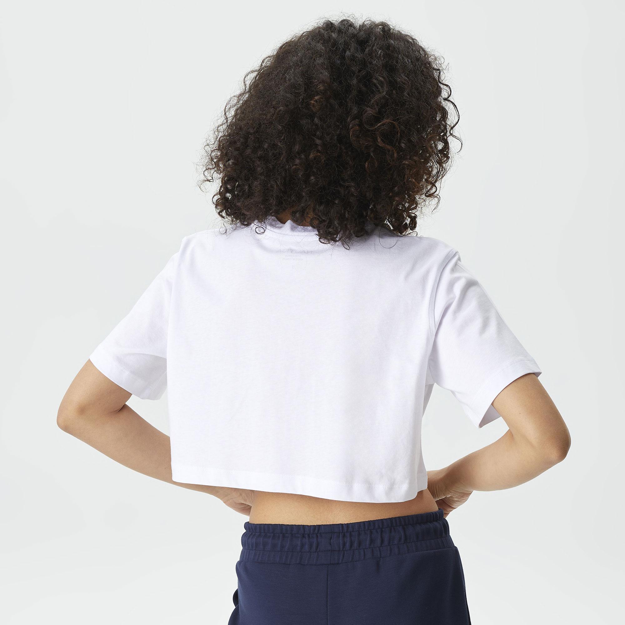 Nautica Kadın Beyaz Relaxed Fit T-Shirt