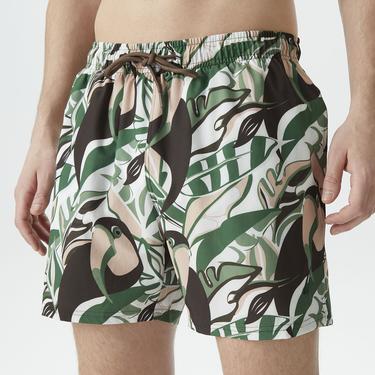  Nautica Erkek Kahverengi Standart Fit Mayo Şort