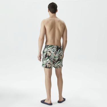  Nautica Erkek Kahverengi Standart Fit Mayo Şort