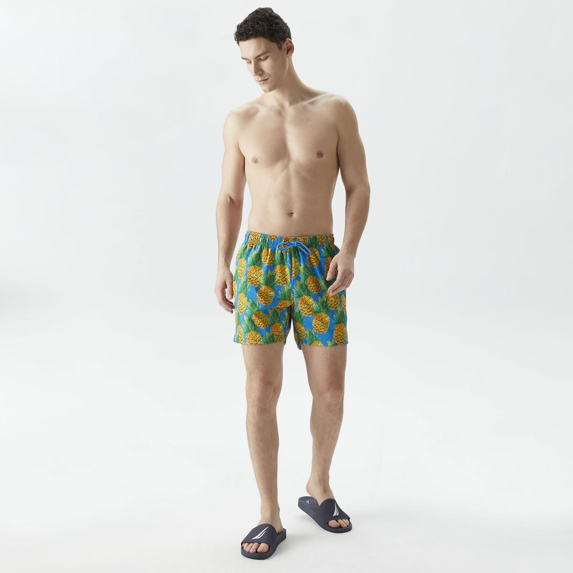 Nautica Erkek Renkli Standart Fit Mayo Şort