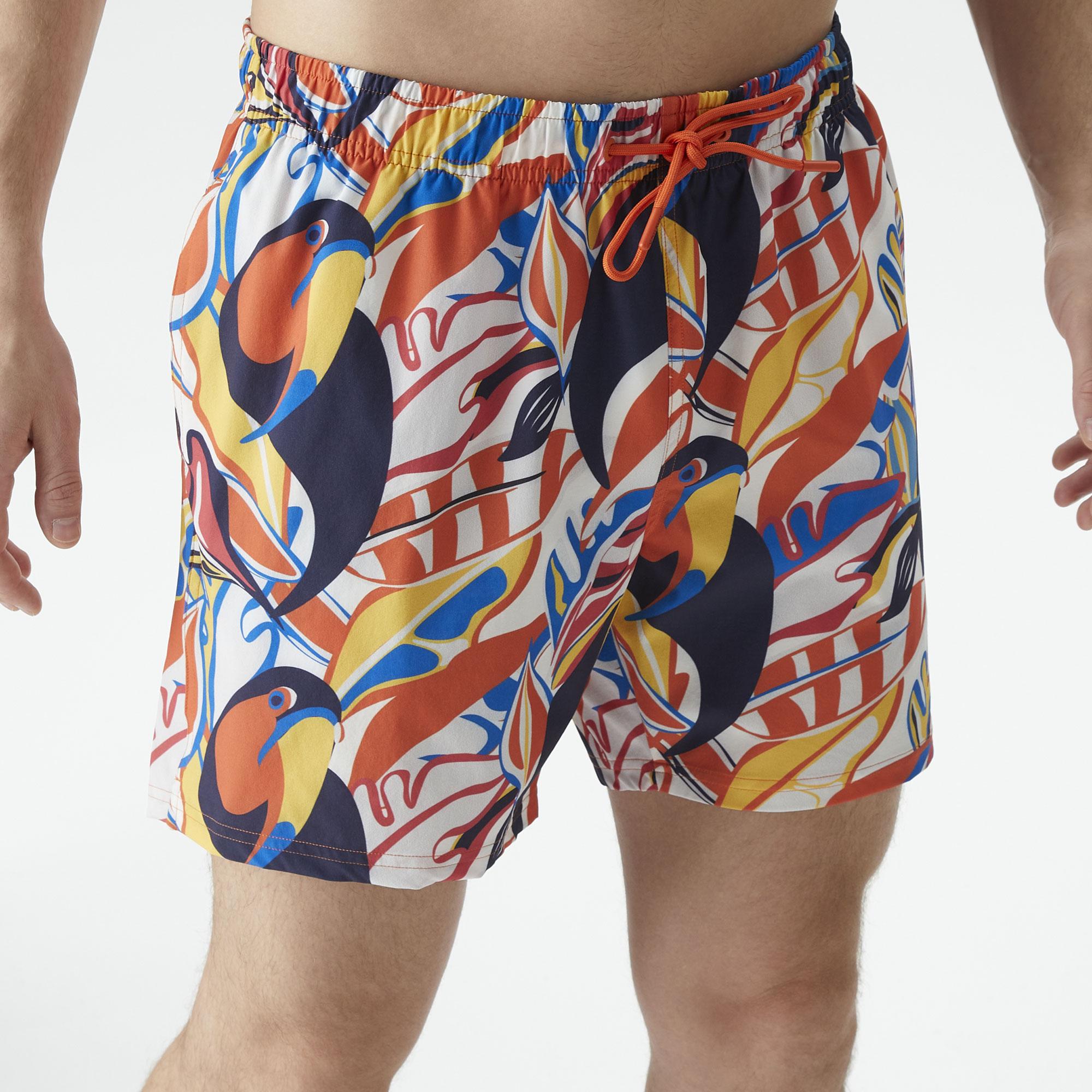 Nautica Erkek Turuncu Standart Fit Deniz Şortu