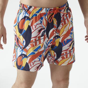  Nautica Erkek Turuncu Standart Fit Deniz Şortu