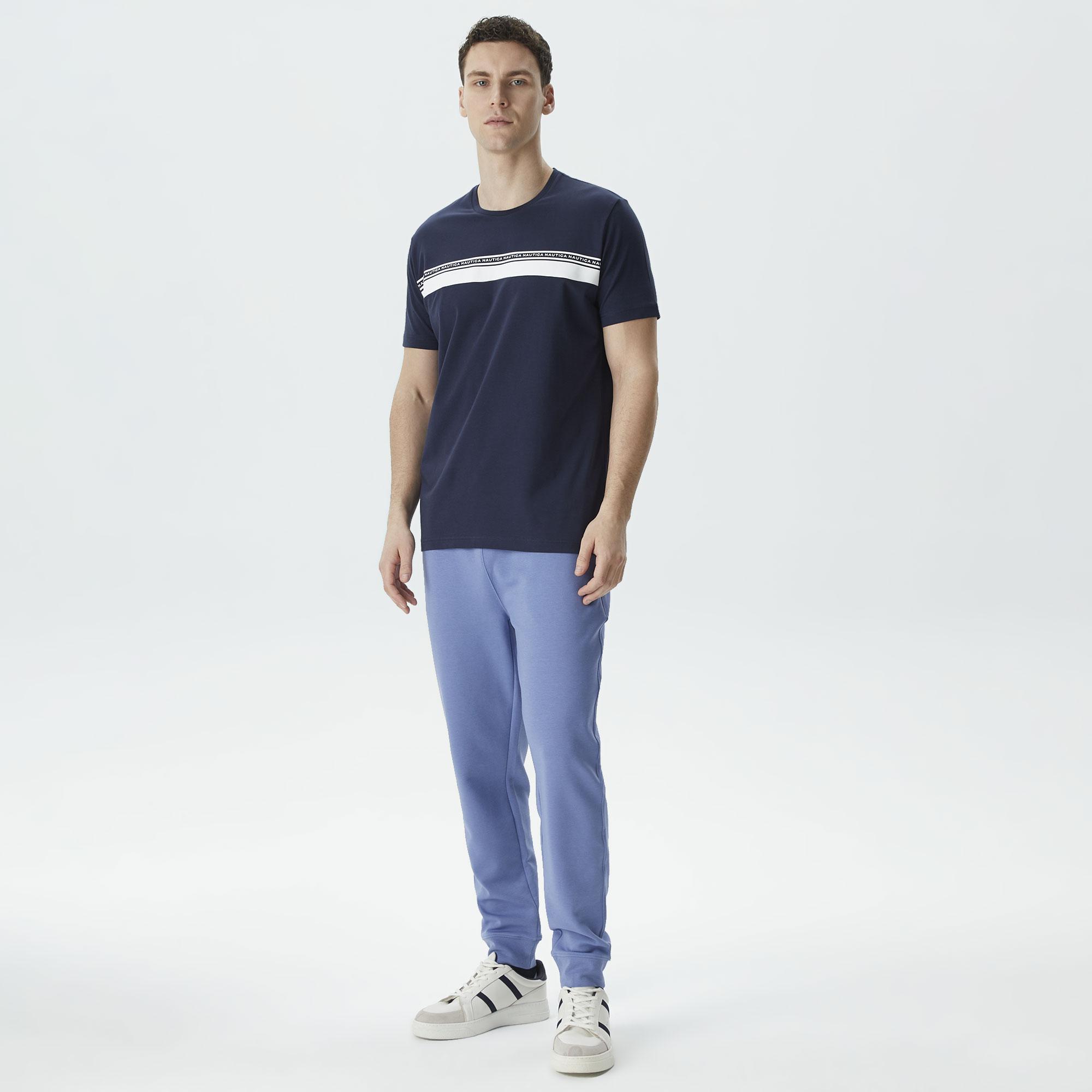 Nautica Erkek Lacivert Standart Fit T-Shirt