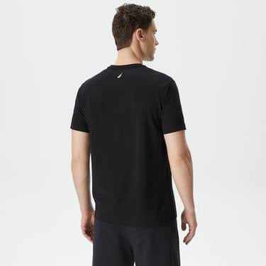  Nautica Erkek Siyah Standart Fit T-Shirt