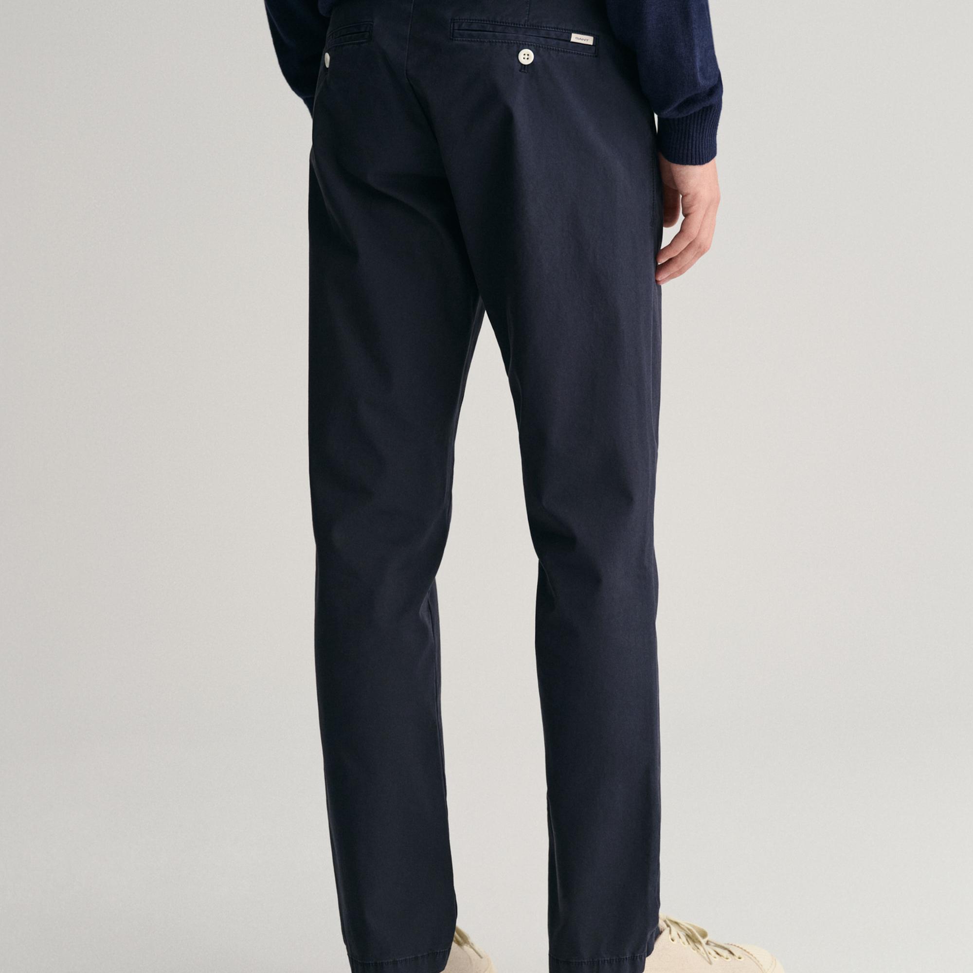 GANT Erkek Lacivert Slim Fit Pantolon