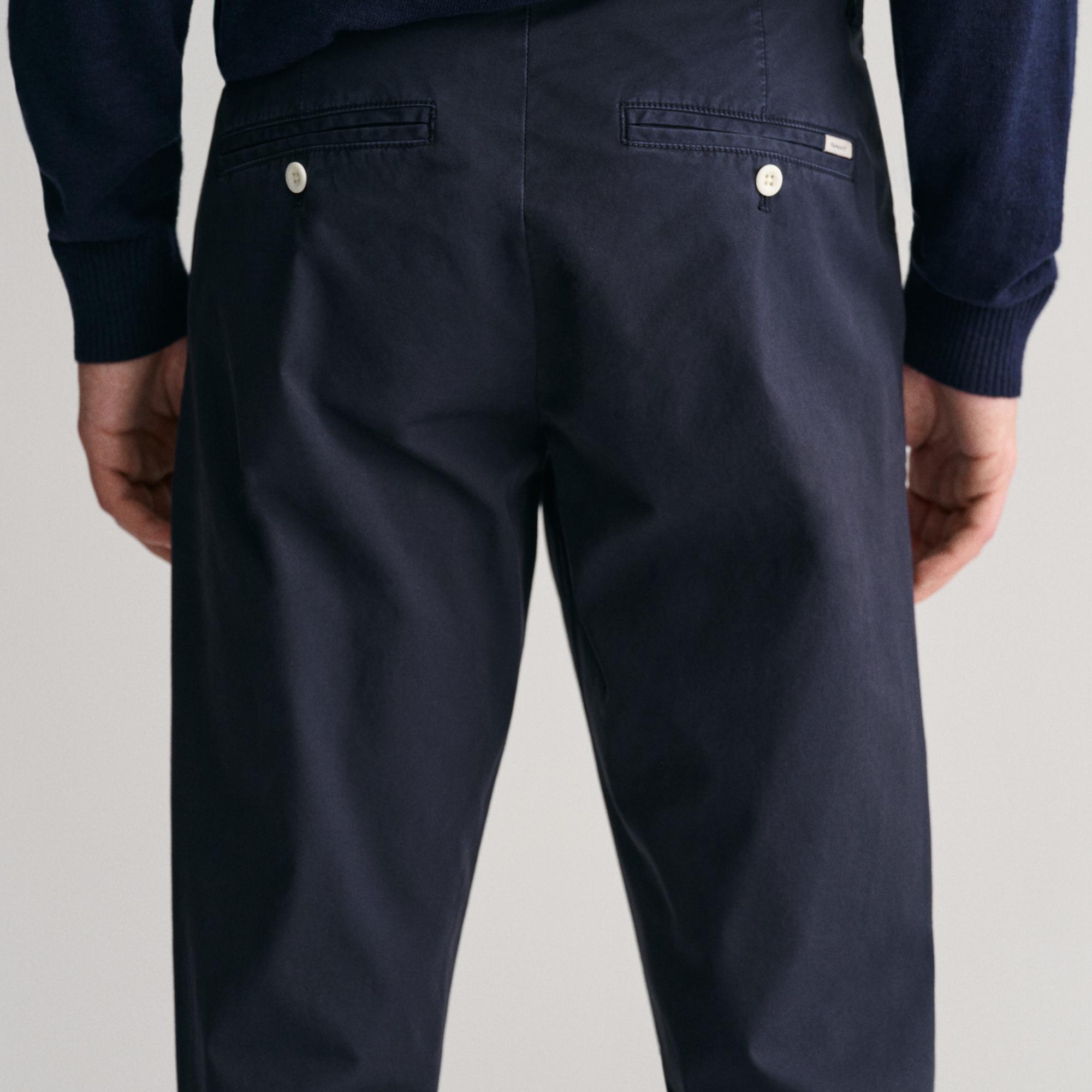 GANT Erkek Lacivert Slim Fit Pantolon