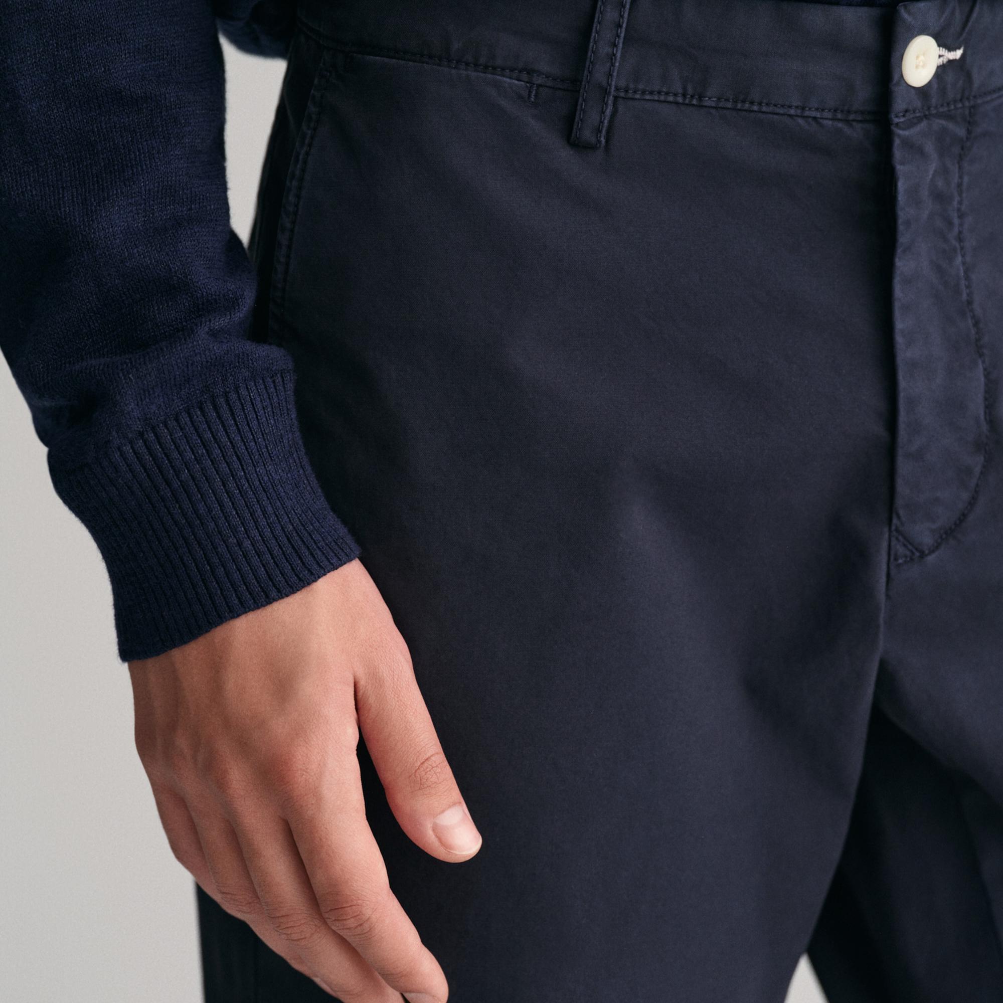 GANT Erkek Lacivert Slim Fit Pantolon