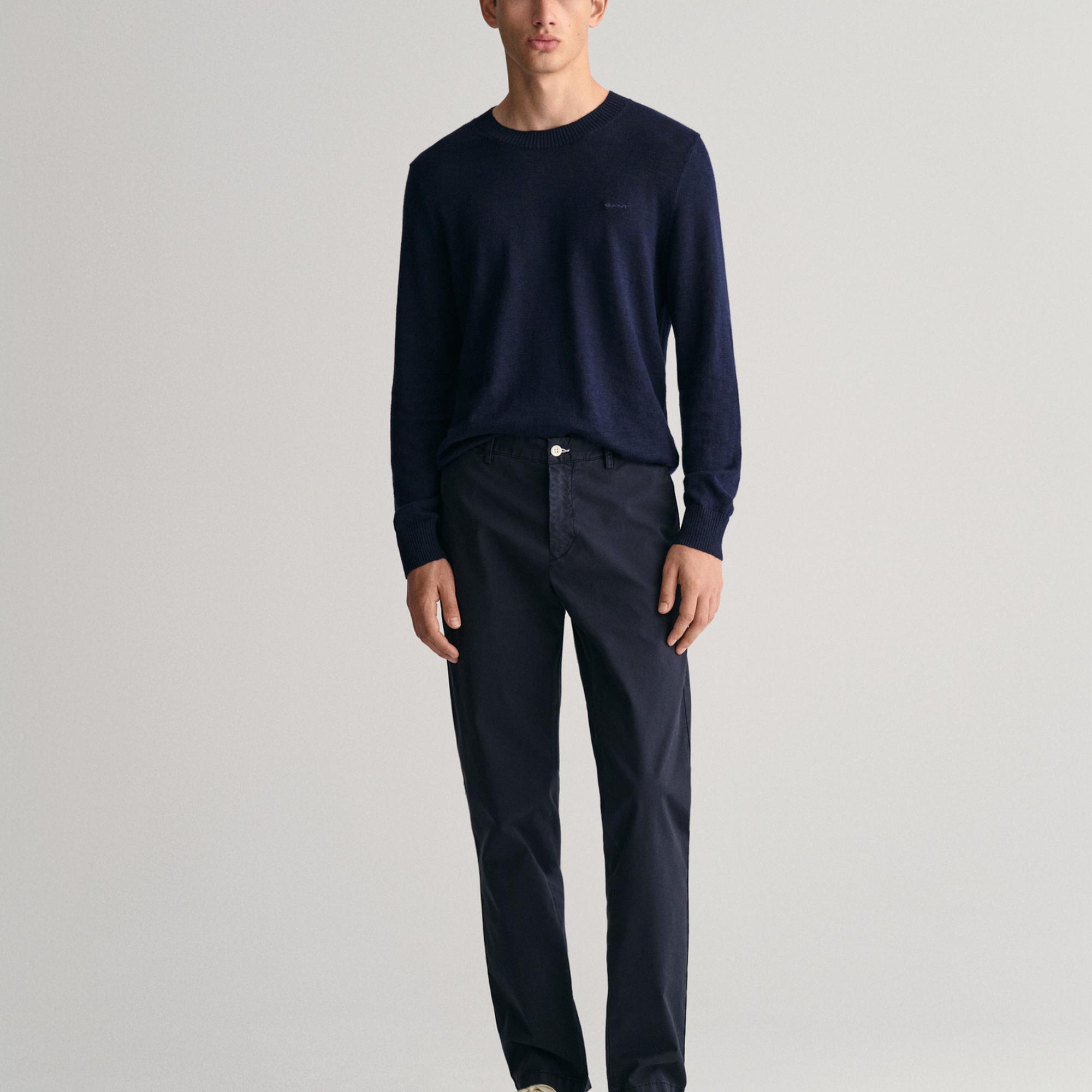 GANT Erkek Lacivert Slim Fit Pantolon