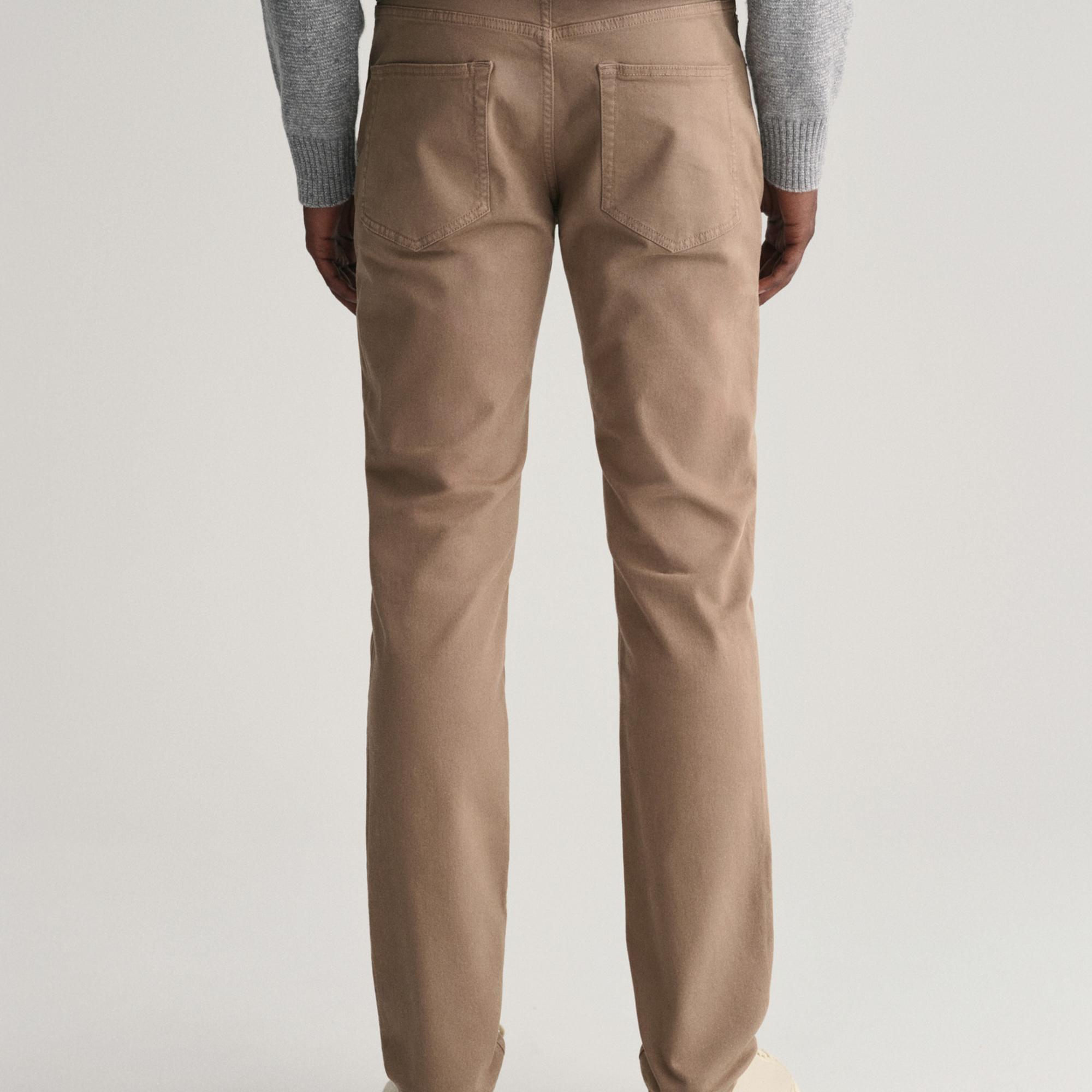 GANT Erkek Kahverengi Slim Fit Jean