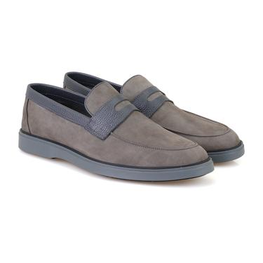  Barnes Gri Erkek Nubuk Deri Günlük Ayakkabı