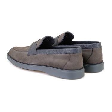  Barnes Gri Erkek Nubuk Deri Günlük Ayakkabı