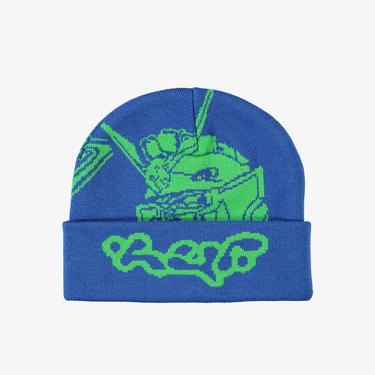  HUF Gundam Wing Erkek Mavi Bere