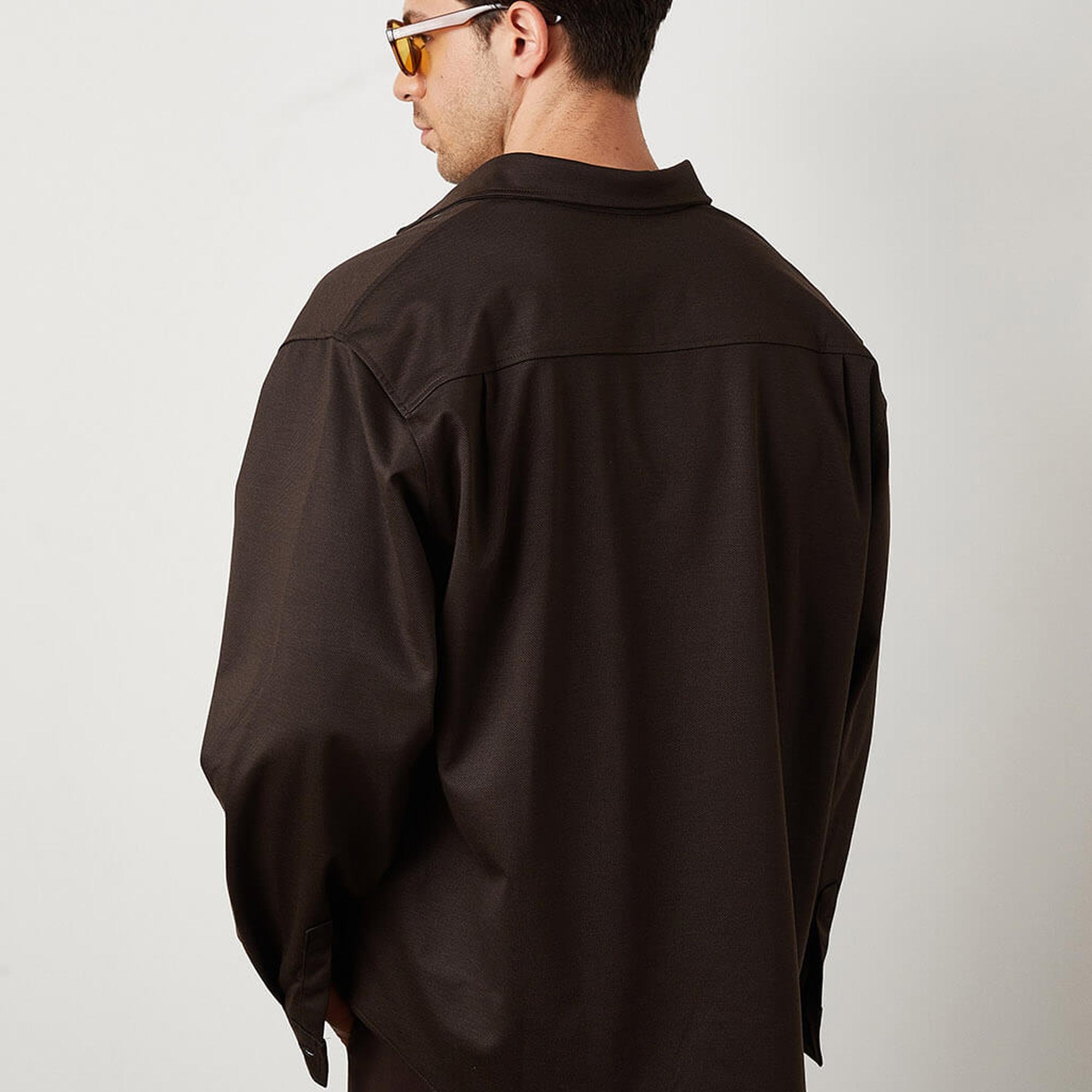 Oversize Cepli Gömlek