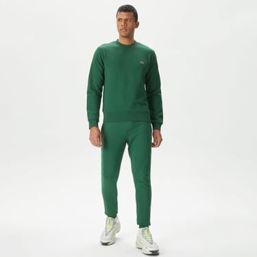  Lacoste Erkek Classic Fit Bisiklet Yaka Koyu Yeşil Sweatshirt