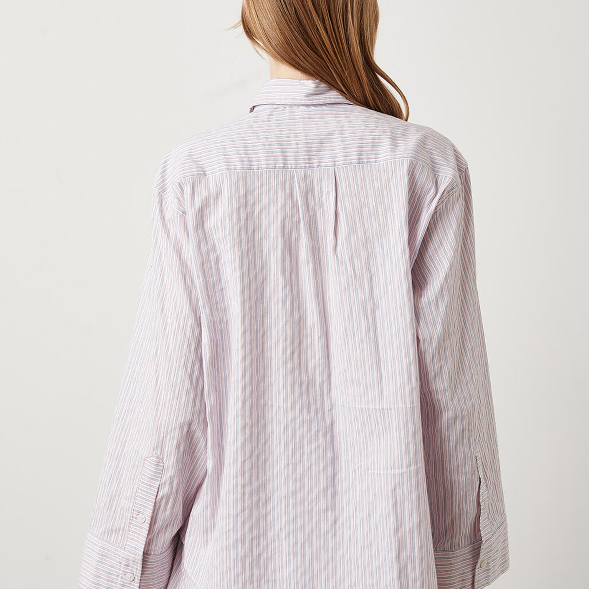 Çizgili Oversize Gömlek