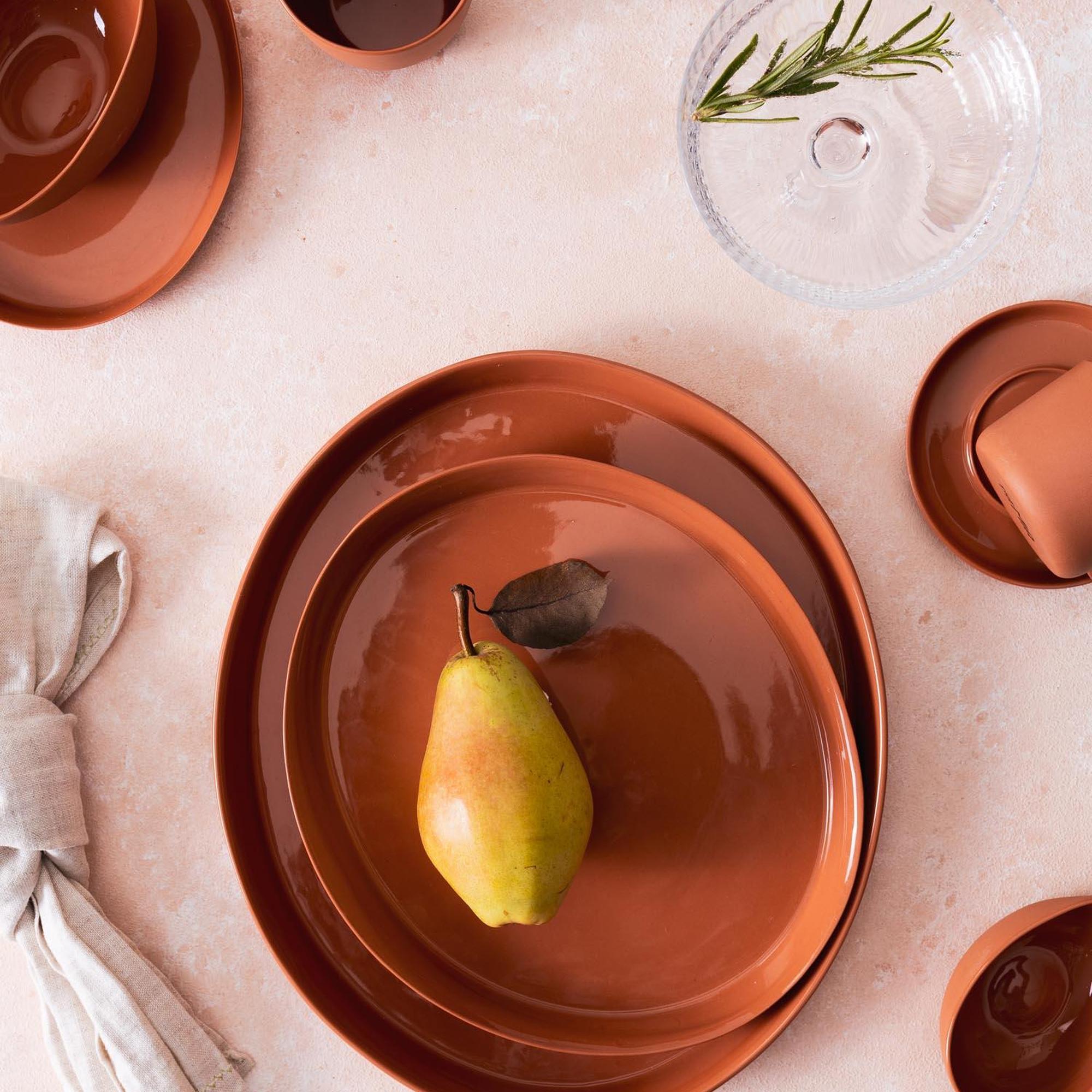 The Mia Cotta Limoges İkram Tabağı Terracota 16 cm