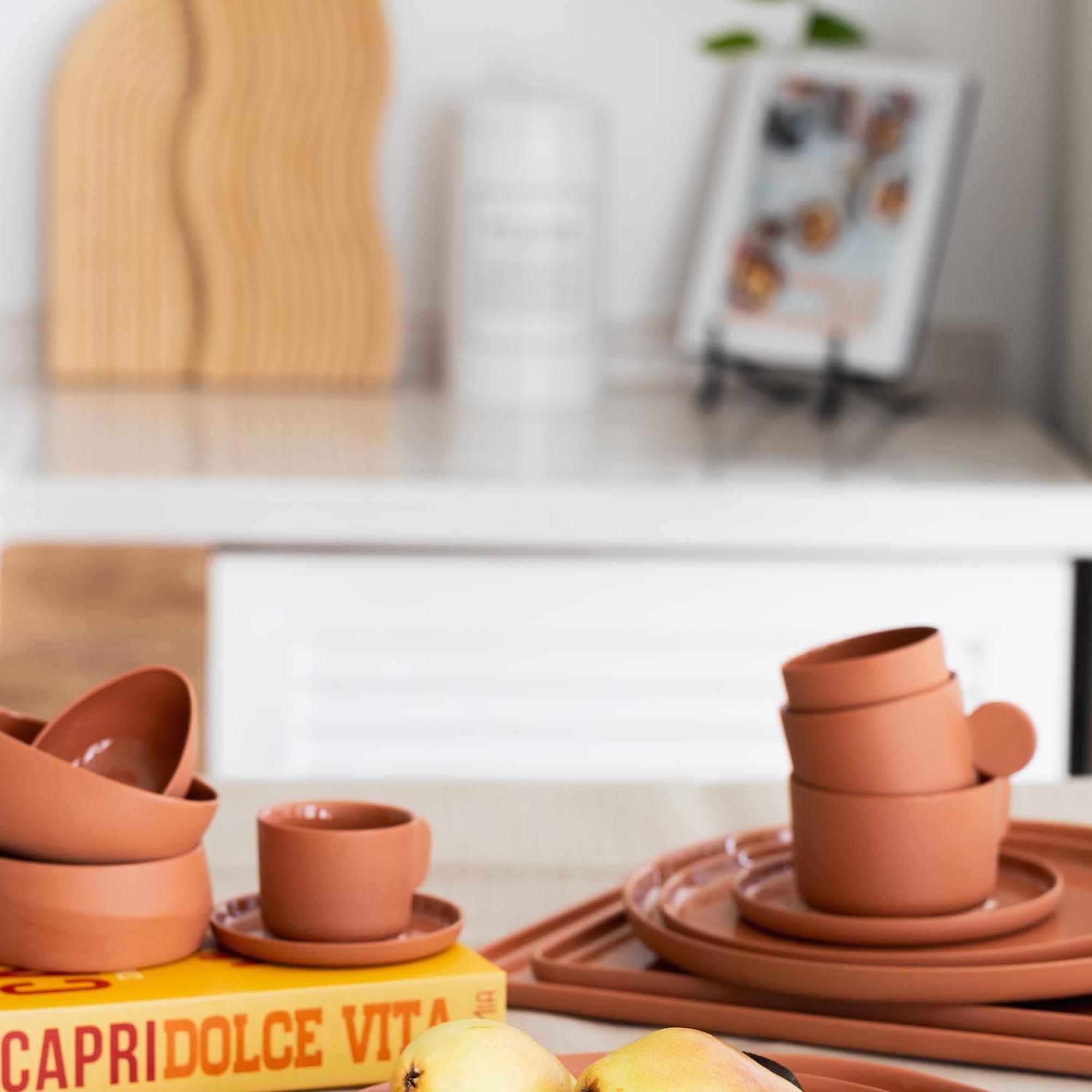 The Mia Cotta Limoges İkram Tabağı Terracota 16 cm