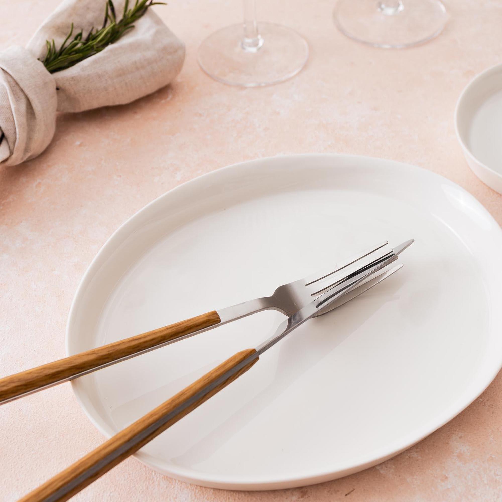 The Mia Cotta Limoges Pasta Tabağı Beyaz 22 cm