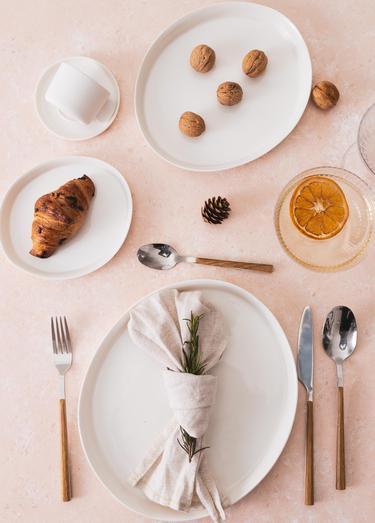  The Mia Cotta Limoges Servis Tabağı Beyaz 27 cm