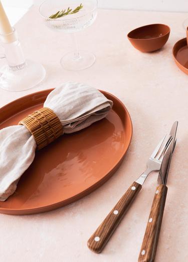  The Mia Cotta Limoges Servis Tabağı Terracota 27 cm