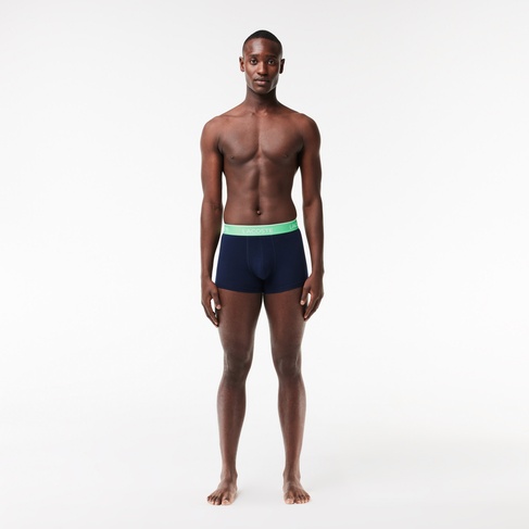  Lacoste Classic Erkek 3'lü Lacivert Boxer