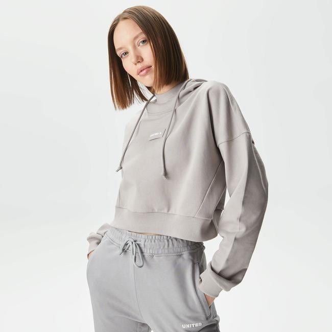  UNITED4 Kadın Gri Sweatshirt