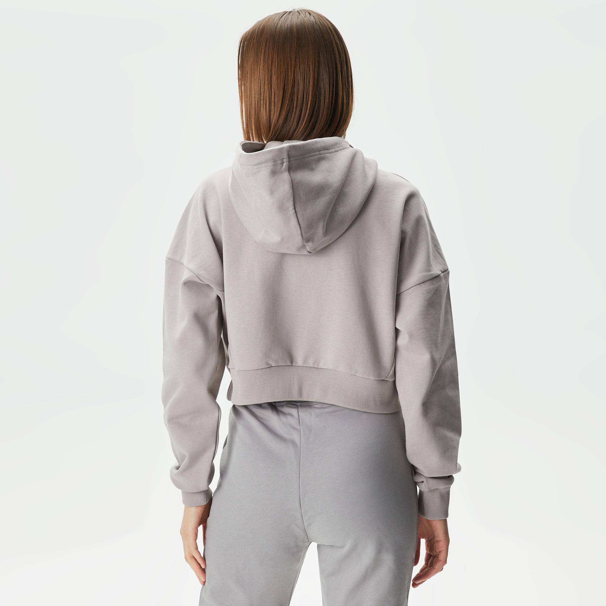 UNITED4 Classic Kadın Gri Hoodie