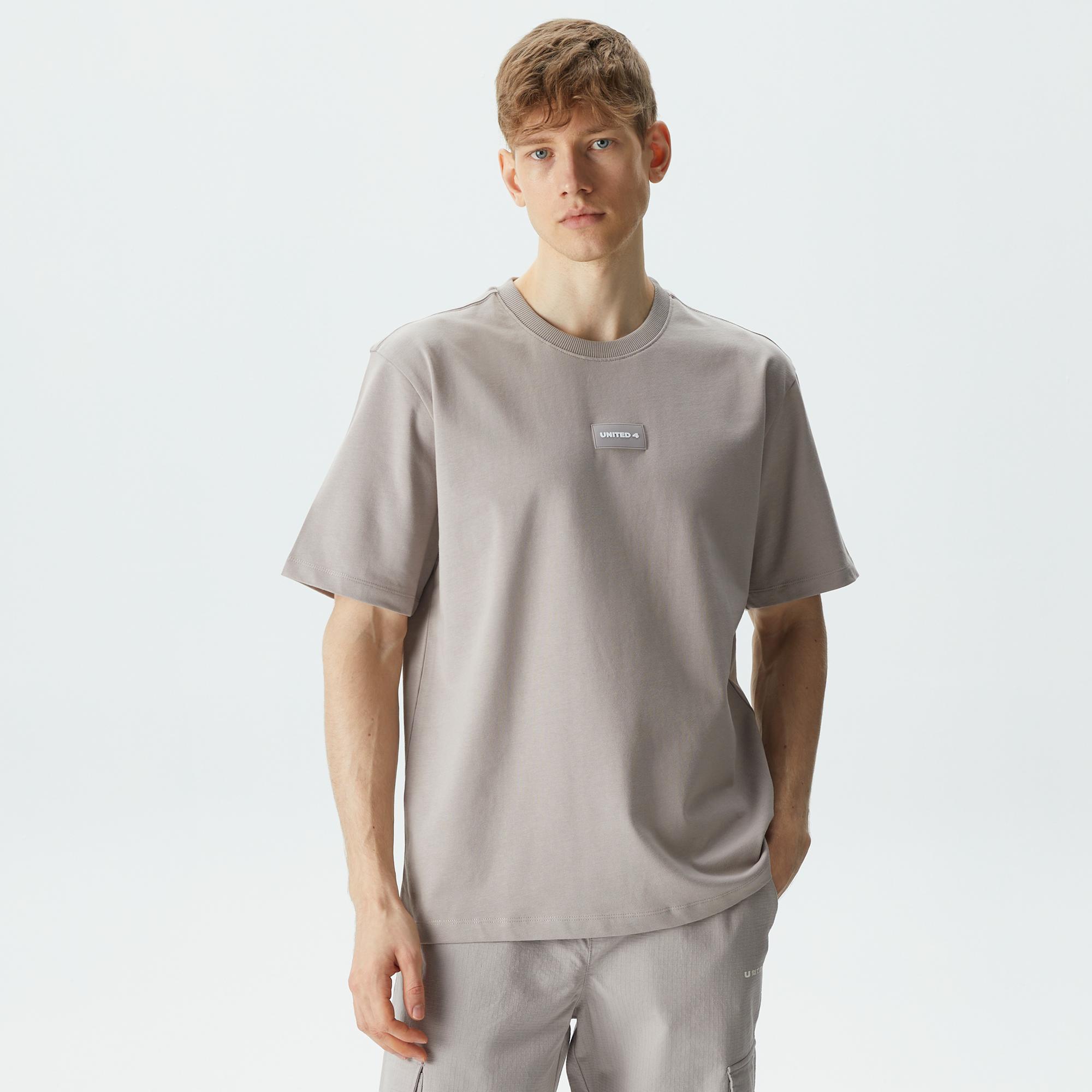 UNITED4 Classic Erkek Gri T-Shirt