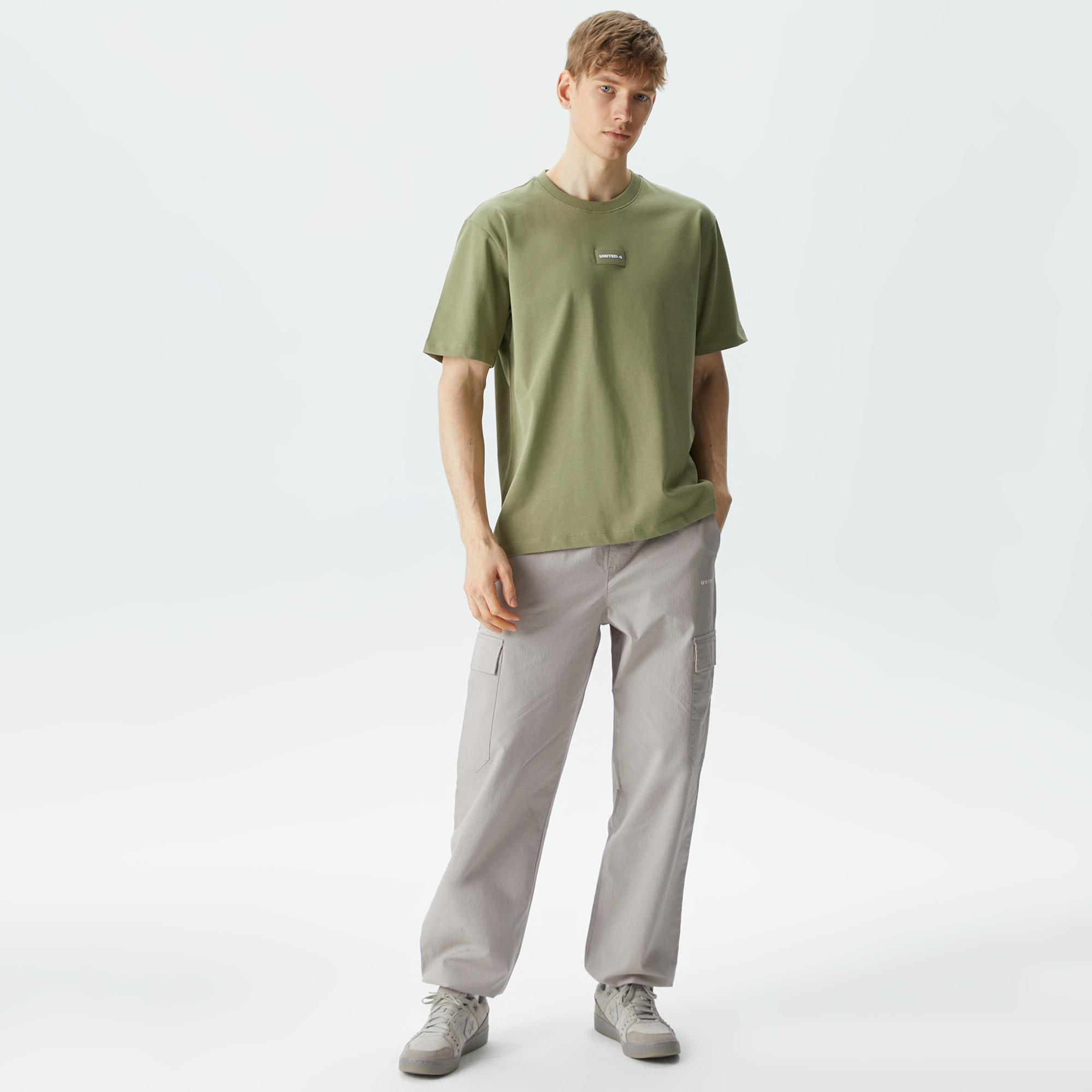 UNITED4 Classic Erkek Haki T-Shirt