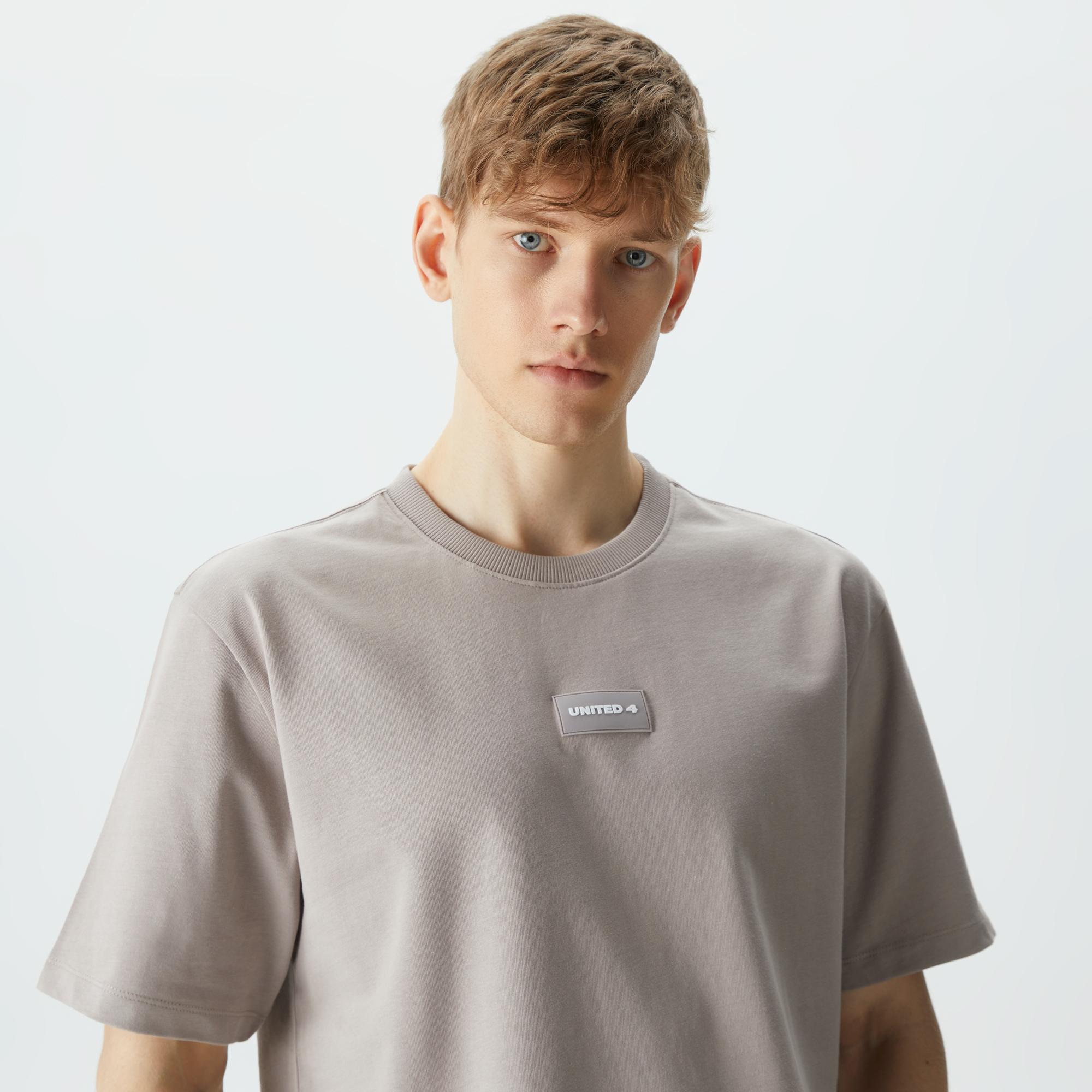 UNITED4 Classic Erkek Gri T-Shirt