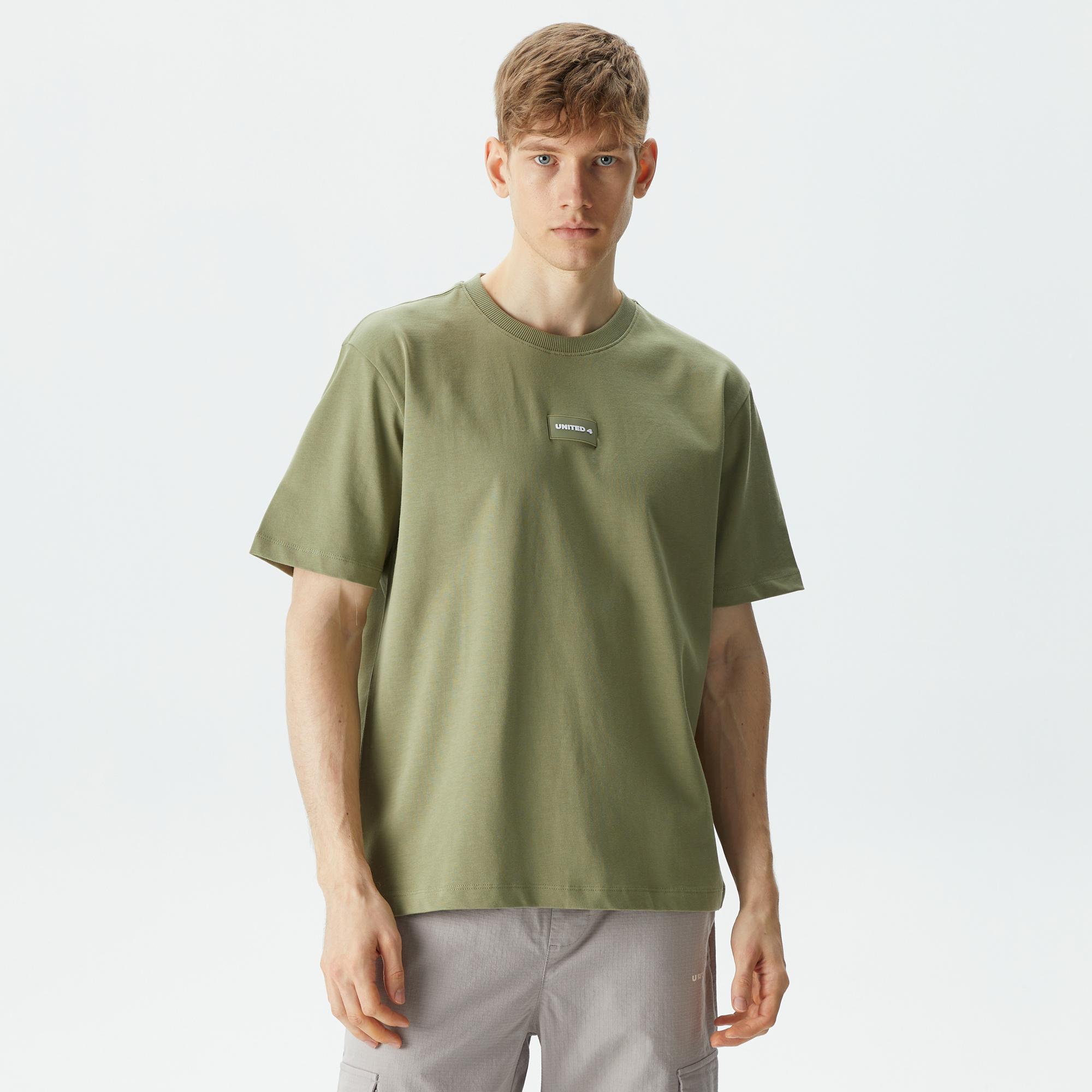 UNITED4 Classic Erkek Haki T-Shirt