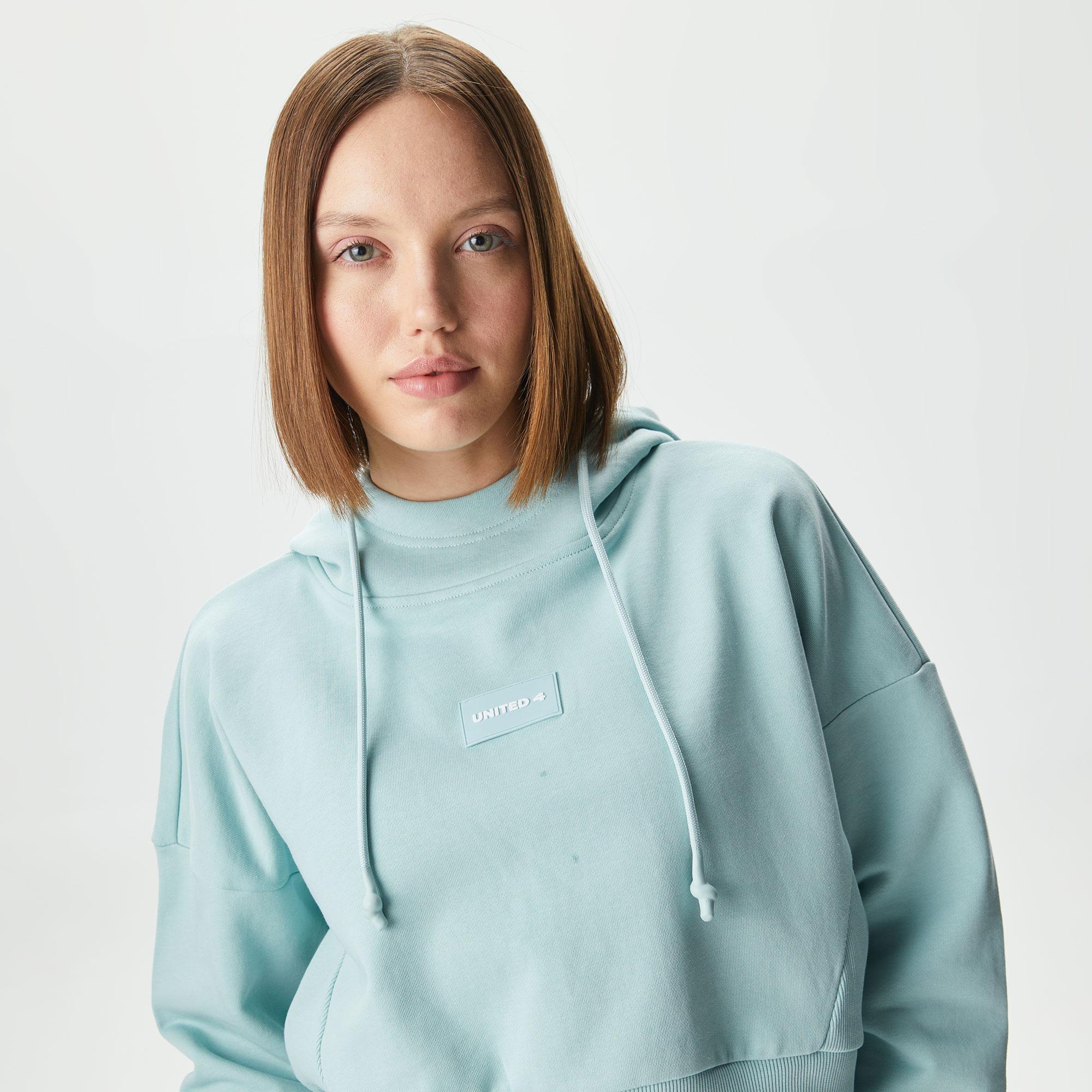 UNITED4 Classic Kadın Yeşil Hoodie